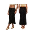 thumbnail image 2 of LMLYSoH Women's Long Floral Skirts Fashionable High Waisted Bodycon Going Out Fish Tail Mesh Skirt, 2 of 9