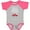 Baseball Heather and Hot Pink, variant on Inktastic Future Firefighter Like Daddy Boys Baby Bodysuit