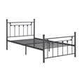 thumbnail image 3 of Coaster Canon Metal Slatted Headboard Metal Platform Bed Gray, 3 of 3