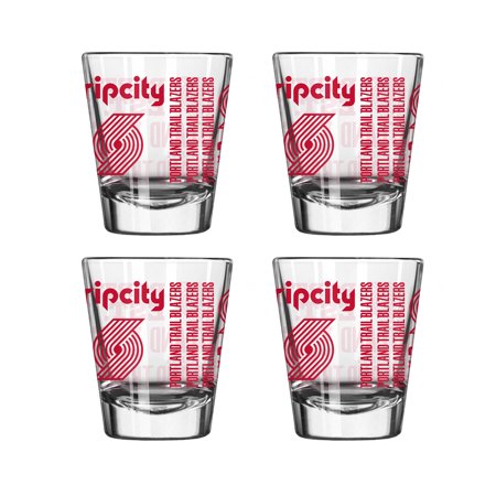 Logo Brands Portland Trail Blazers 4-Pack 2oz. Shot Glass Set