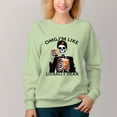 thumbnail image 6 of Women's  Crew Neck Pullover Cozy Clothes Autumn Winter-Skull Print, 6 of 16