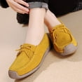 thumbnail image 5 of Big Size Women's Casual Loafers Slip On Leather Shoes Lightweight Casual Walking Shoes Female Moccasins Classic Penny Loafer Flats Boat Shoes, 5 of 9