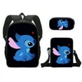 thumbnail image 3 of 3PC-SET MINISO Disney New Stitch Stitch School Bag Polyester Backpack Single Layer Pencil Case Small Shoulder Bag Outdoor Bag, 3 of 6