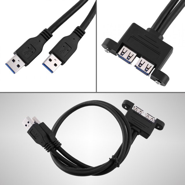 FLAMEEN Male To Female Extension Cable, Dual USB 3.0 Male To Female Extension Cable, USB 3.0 Male To Female Extension Cable Digital Products And Computer Peripherals