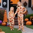 thumbnail image 6 of Onlypjs Halloween Family Matching Pajamas Set Pumpkin and Ghost Print Sleepwear Long Sleeve Fall Holiday Loungewear Outfit, 6 of 7