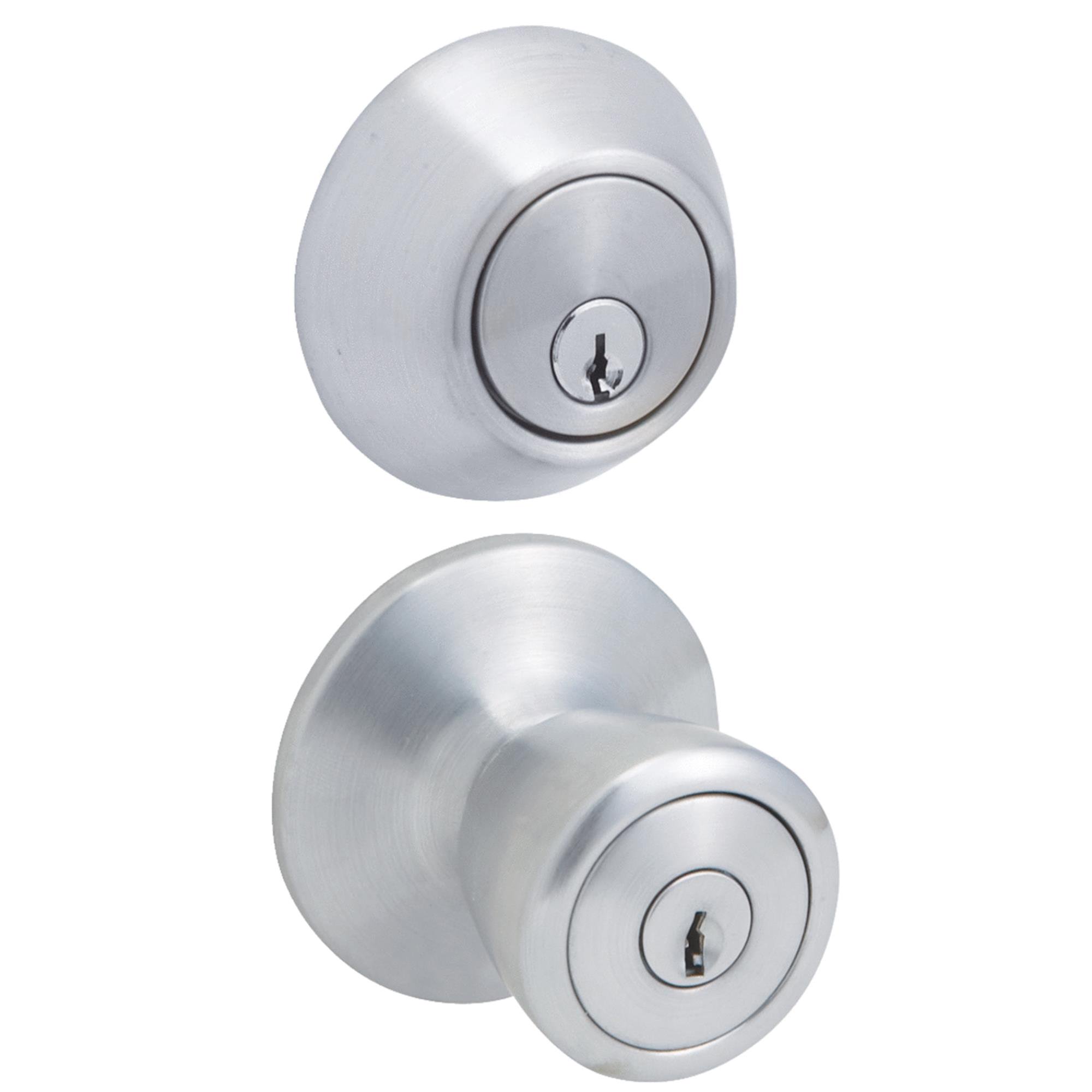 Steel Pro Entry Lockset And Single Cylinder Deadbolt Combo Walmart