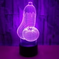thumbnail image 1 of YSITIAN 3D LED Optical Illusion Acrylic Night Light with Remote & Smart Touch 7 Colors Changing（eggplant） YT-14433, 1 of 5