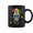 Black, variant on Sugar Skull Carnival Mask Jester Hat Mardi Gras Festival V4 Coffee Mugs