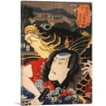 thumbnail image 1 of ARTCANVAS The Actor Canvas Art Print by Utagawa Kuniyoshi - Size: 26" x 18" (1.50" Deep), 1 of 9