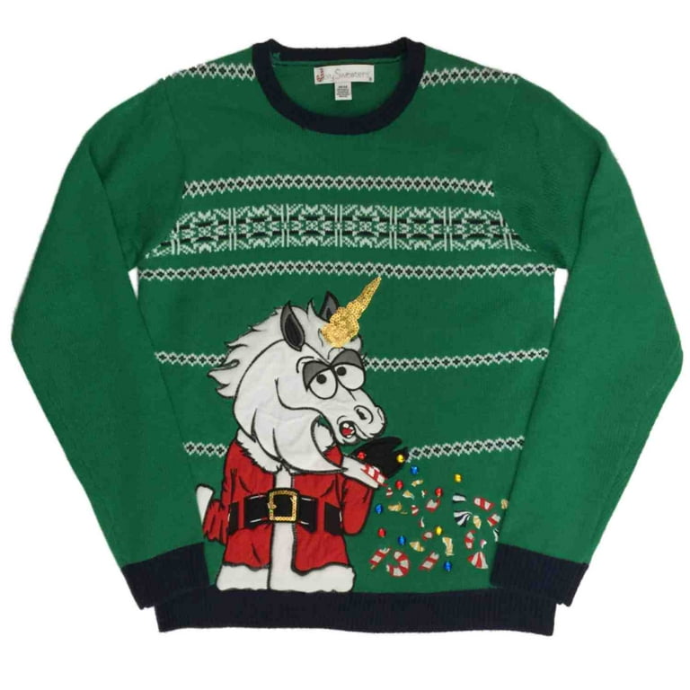 Men's unicorn 2025 christmas sweater