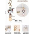 thumbnail image 3 of Chicken Keychain Silicone Keyring Party Favors Cute Gifts Animal Keychains for Women Men Chicken Lovers Gifts, 3 of 7
