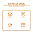 thumbnail image 6 of 1pc Mountain Bike Lock, Practical Anti- Mountain Bike Folding Bike Chain Locks Durable Key Clamping for, 6 of 6