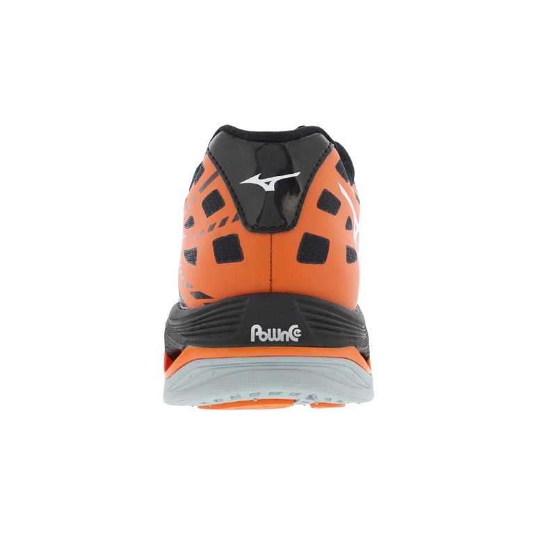 mayumi Mizuno Women's Wave Lightning Z Black/White/Orange Ankle