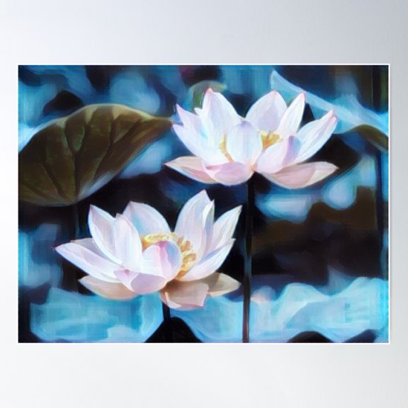 Love Of Lillies Poster Wall Art, Modern Wall Decor For Living Room Bedroom, 8x12 UNFRAMED