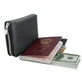 thumbnail image 6 of AMZER Anti-Magnetic Credit Card Holder Genuine Leather Credit Card Wallet Purse with Zipper for Women Men, Black, 6 of 6