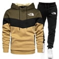 thumbnail image 2 of Sudadera con capucha y pantalones deportivos estampados de primavera y otoño para hombre, traje deportivo de dos piezas para exteriores, moda urbana, fitness y ocio, 2 of 5