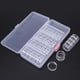 thumbnail image 5 of 25 piezas de tarros pequeños redondos de plástico transparente para guardar cuentas de joyería con caja rectangular, 5 of 14