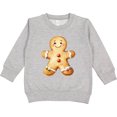 thumbnail image 2 of Inktastic Gingerbread Man Cookie Toddler Sweatshirt, 2 of 4