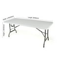 thumbnail image 6 of Gowinex Black 8ft Open Back Spandex Fitted Stretch Tablecloth Table Cover, 6 of 6