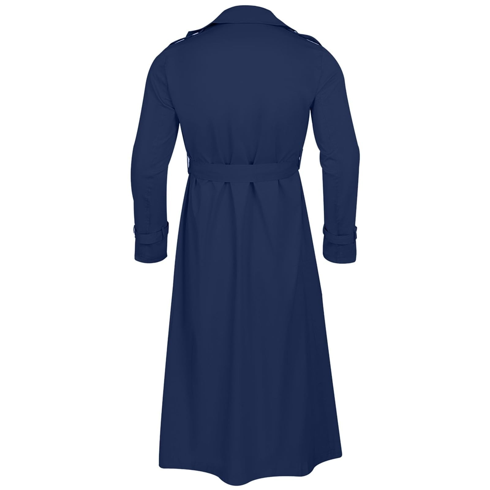 HaHaHappy Trench Coat Men Winter Slim Coat Trench Lapel Long
