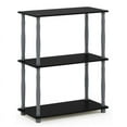 thumbnail image 2 of Furinno Durable 23.6 W x 11.6 D x 29.5 H 3-Shelf Freestanding Shelving Unit, Black and Gray, 2 of 7