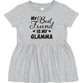 thumbnail image 3 of Inktastic My Best Friend is My Glamma with Hearts Girls Baby Dress, 3 of 5