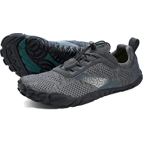 Zapatos Joomra Barefoot Running Tenis Whitin para mujer, color gris oscuro