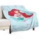 thumbnail image 2 of Manta de dibujos animados de La Sirenita, manta de felpa suave y acogedora para niños, niñas y adultos jóvenes, manta de franela cálida para sala de estar, dormitorio, sofá cama de 30 x 40 pulgadas, 2 of 8