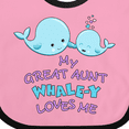thumbnail image 4 of Inktastic My Great Aunt Whale-y Loves Me Boys or Girls Baby Bib, 4 of 4