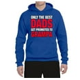 thumbnail image 2 of Wild Bobby,Only The Best Dads Get Promoted to Grampa, Father's Day, Unisex Graphic Hoodie Sweatshirt, Royal, Medium, 2 of 3