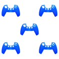 thumbnail image 1 of Methold Reemplazo de la cubierta protectora de la manija de la caja del controlador de juego de silicona para 5 PS5, azul Azul 5piezas, 1 of 4