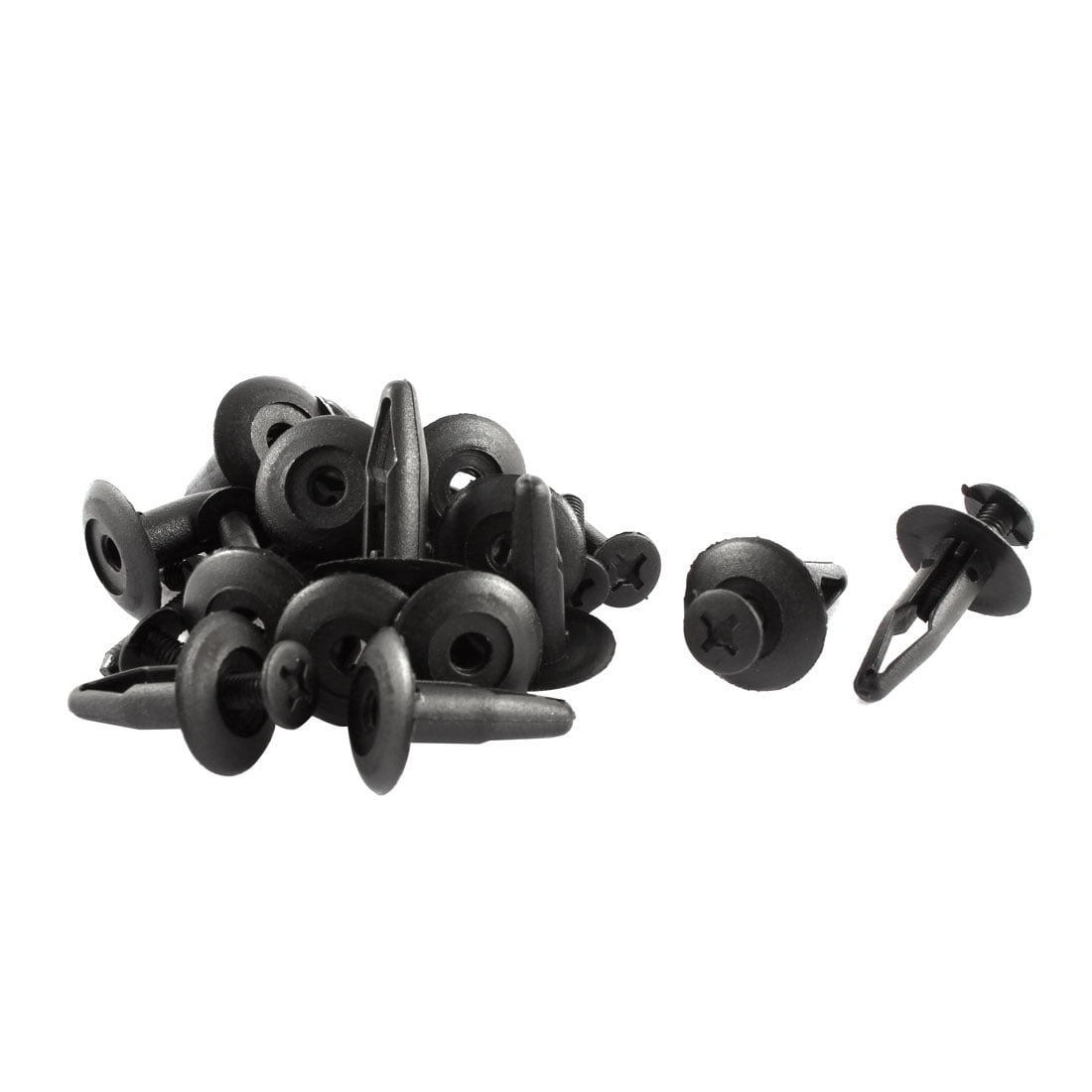 15Pcs 7.5mm Plastic Push Type Rivet Retainer Fastener Bumper Pin Clips