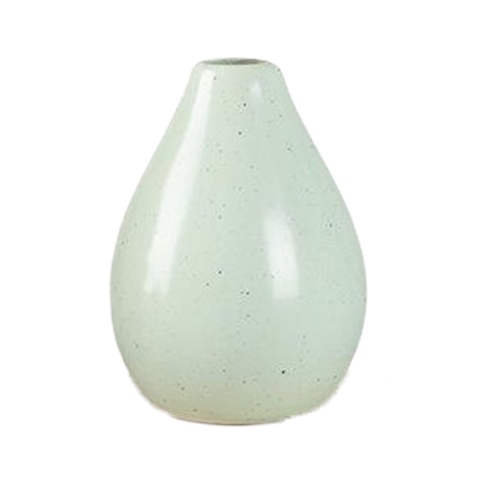 Decorative 60cm White Ceramic & Clear Crystal Decor Vase Pot Gift Present 