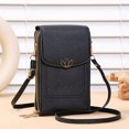 thumbnail image 4 of Bmisegm New Large Capacity Multifunctional Solid Color Fashionable and Simple One Shoulder Small Bag Crossbody Mobile Phone Bag Clear Shoulder Bag Black One Size, 4 of 6
