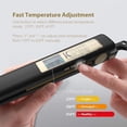 thumbnail image 4 of Flat Iron 1 Inch Titanium Hair Straightener with Adjustable Temperature High Heat 450 degrees Frizz Free Dual Voltage Heats Up Quickly Matte Black, 4 of 7