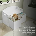 thumbnail image 6 of Evolur Playthings Storage Bench, White, 6 of 7