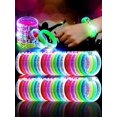 thumbnail image 1 of 12pcs Multi Color LED Glowing Balloon Bracelet Equipped With Colorful Flashing Lights This Is A Luminous Accessory That Can Glow, 1 of 4