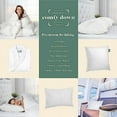 thumbnail image 5 of ComfyDown 50/50 Down Feather Blend ComfyDream Bed Pillow for Sleeping, Egyptian Cotton Cover, Made in USA, Queen Size (King), 5 of 8