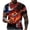 Red, variant on EQWLJWE Men's Short Sleeve Tee Men Casual Round Neck Cool Style 3D Digital Printing Pullover Fitness Sports Shorts Sleeves T Shirt Blouse