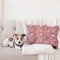 thumbnail image 4 of Ambesonne Colorful Throw Pillow Cover 2 Pack, Retro, 18", Mauve Rose Red, 4 of 5