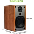 thumbnail image 6 of SINGING WOOD BT25 Bluetooth Active Bookshelf Speakers for with RCA input for TVs, Turntable, Wooden Enclosure, 60W - Beech Wood, 6 of 9