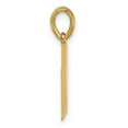 thumbnail image 5 of Diamond2Deal 14K Yellow Gold Fancy Letter V Pendant for Women, 5 of 6