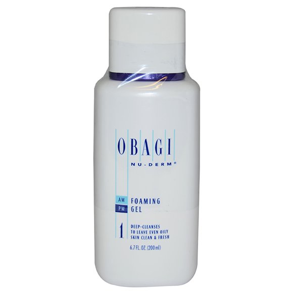 Obagi Nu-Derm #1 AM/PM Foaming Cleansing Gel by Obagi for Women - 6.7 oz Gel