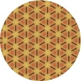 thumbnail image 1 of Ahgly Company Machine Washable Indoor Round Transitional Mahogany Brown Area Rugs, 4' Round, 1 of 7