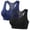 Dark Gray a1, variant on jobturf 1 Pack Racerback Sports Bras for Women Plus Size Front Zip up Yoga Bra with Sewn in Pads No Underwire Bralettes S-4XL