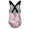 thumbnail image 5 of Hello Kitty Girls One Piece Swimsuits Hawaiian Summer Swimwear Beach Bathing Suit Outfits, 5 of 7