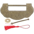 thumbnail image 2 of Candado antiguo BuyWeek Juego de cerradura china tallada, 2 of 12