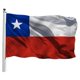 thumbnail image 1 of Bandera Chile 60x90 cm para niñas, 1 of 6