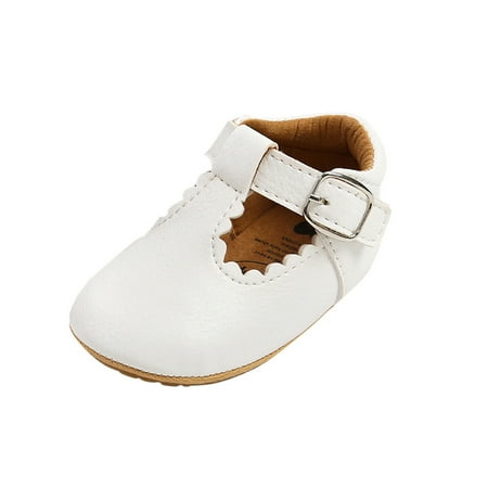 

Binmer Baby Boys Girls Soft Non-Slip Rubber Sole Prewalker Flat Walking Shoes& Headband