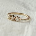 thumbnail image 4 of Cubic Zirconia Star Ring, 925 Sterling Silver Ring, Stackable Band Ring, Handmade Fine Jewelry, Anniversary Ring Gift For Her., 4 of 5